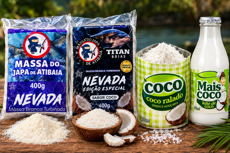 Kit Massa Nevada Japa De Atibaia 1Especial Coco e 1 Tradiconal com Atrativos