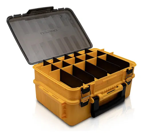 Caixa De Pesca Daisen Ds 408 Cor Amarelo