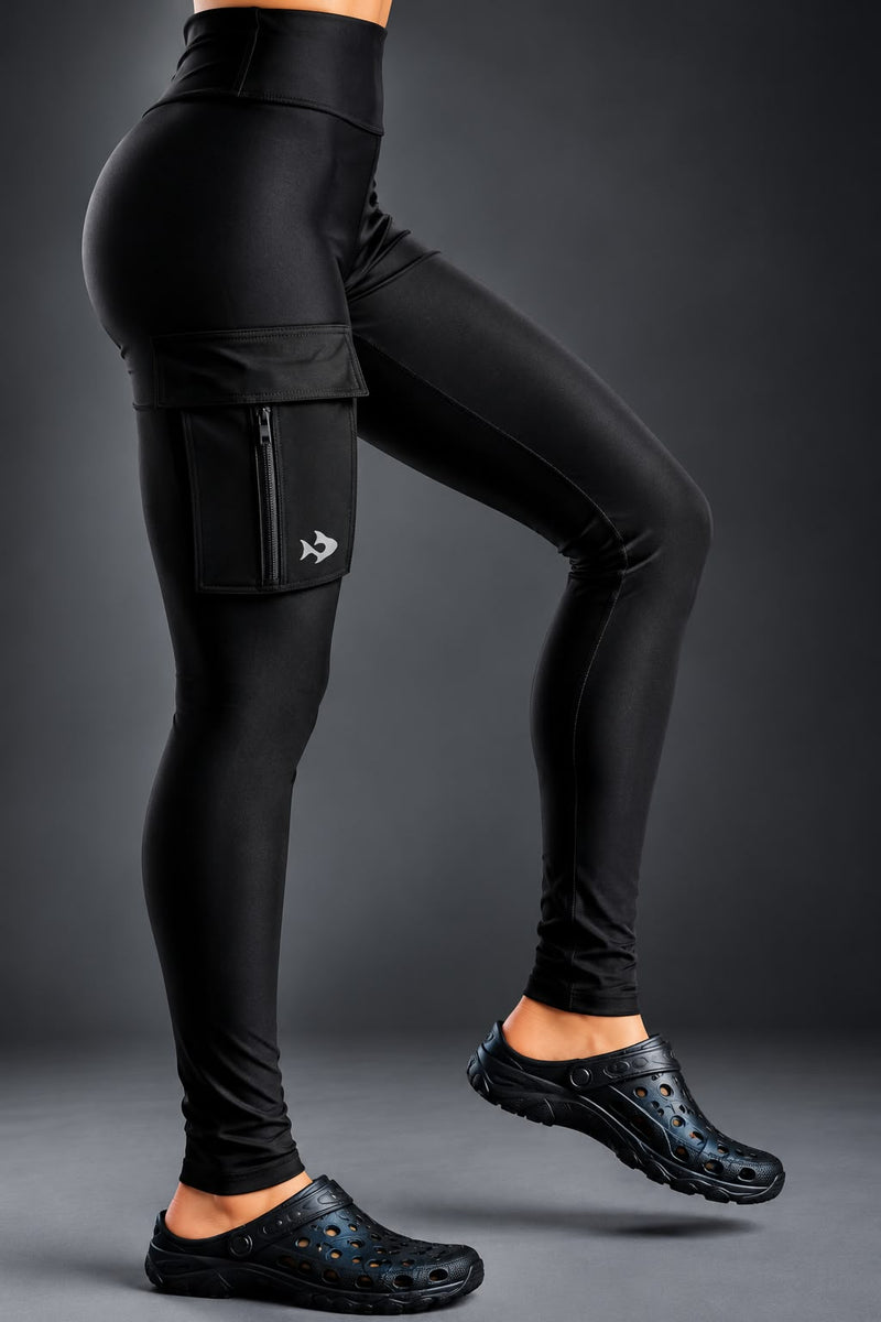 Calça Pesca Feminina Preta UV