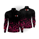CAMISA DE PESCA FEMININA – LMS RODS PRETO E ROSA (M) - Pescaria Marca Grife da Pesca - Foto 1 | Grife da Pesca