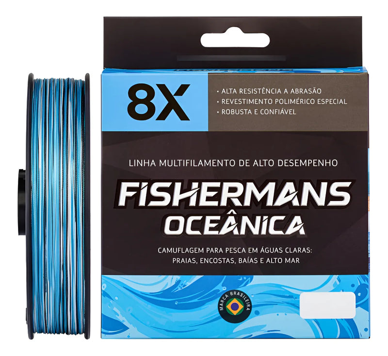 Linha Multifilamento Fishermans Ocêanica 8x 300 Mtrs - Pescaria Marca Grife da Pesca - Foto 1 | Grife da Pesca