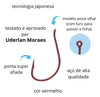 Anzol Idumezina Vermelho MX Pesca - Pescaria Marca Grife da Pesca - Foto 3 | Grife da Pesca