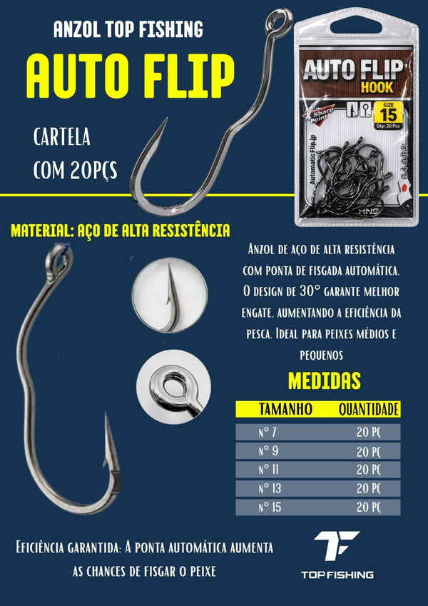 Anzol Auto Flip Hook - Pescaria Marca Grife da Pesca - Foto 1 | Grife da Pesca