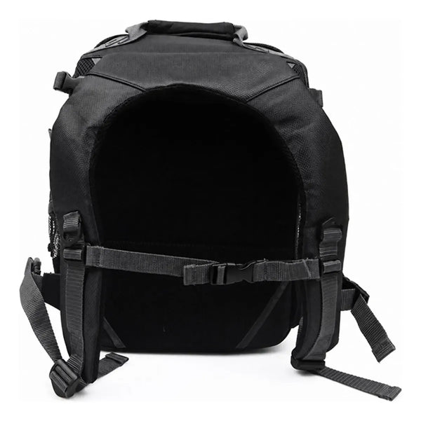 Mochila De Pesca Reforçada Daisen 3 Estojos P/ Iscas - Preta