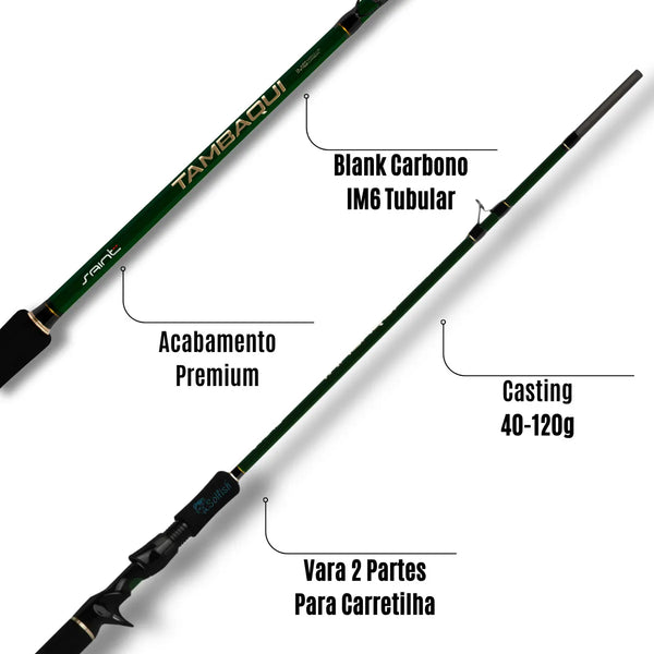 Vara Saint Tambaqui 2,40 Mtrs 25-50lbrs 2 Partes