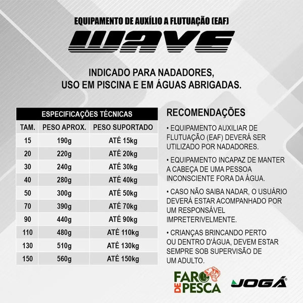 Colete Salva vidas Jogá Wave Azul Infantil