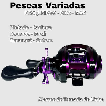 Carretilha CW MG Pink9 Rolamentos Direita