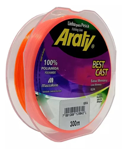Linha Araty Best Cast Laranja 300m - Pescaria Marca Grife da Pesca - Foto 3 | Grife da Pesca