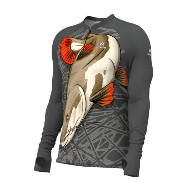 Camisa Mar Negro Masculina Pirarara - Pescaria Marca Grife da Pesca - Foto 2 | Grife da Pesca