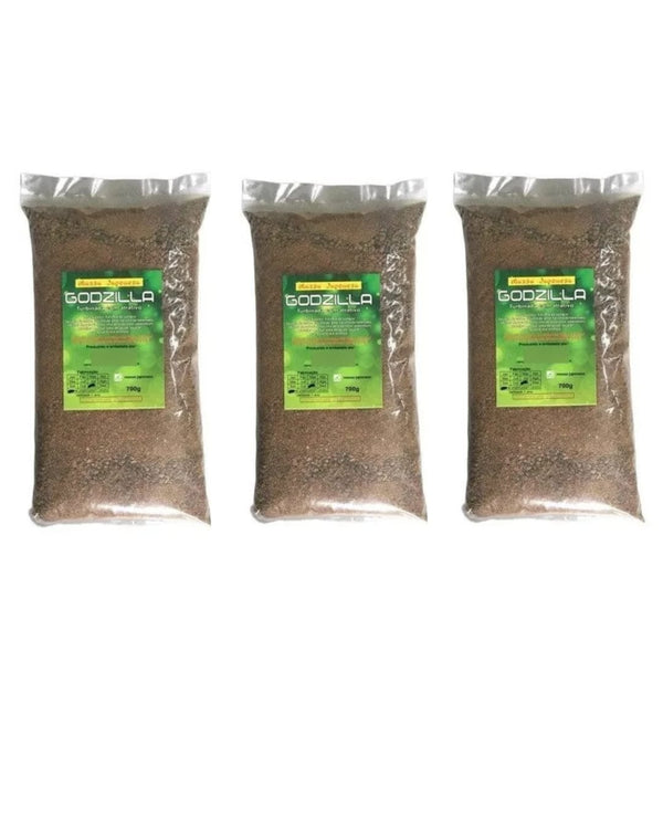 Kit com 3 Pacotes da Massa Japonesa Godzilla Pacote 700 Gramas - Pescaria Marca Grife da Pesca - Foto 1 | Grife da Pesca