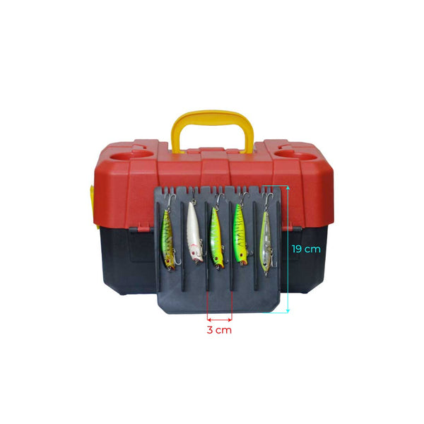 Estojo HI - HI Porta Isca Artificial Verm/Preta - Pescaria Marca Grife da Pesca - Foto 3 | Grife da Pesca