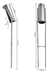 Suporte Tubo Móvel Tipo Canhão Vara De Pesca Fixo 37cm
