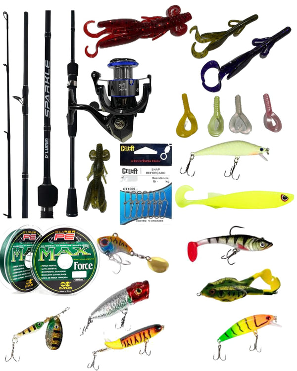 Kit Completo Para Pescarias em Rios e Lagos - Pescaria Marca Grife da Pesca - Foto 1 | Grife da Pesca