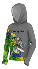 Camiseta Mar Negro X Protection Sublimada Aquarela Infantil - Pescaria Marca Grife da Pesca - Foto 2 | Grife da Pesca