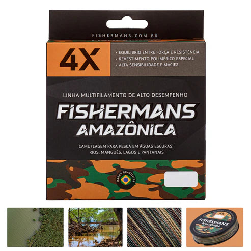Linha Fishermans Amazonica 4x 300Mtrs - Pescaria Marca Grife da Pesca - Foto 1 | Grife da Pesca