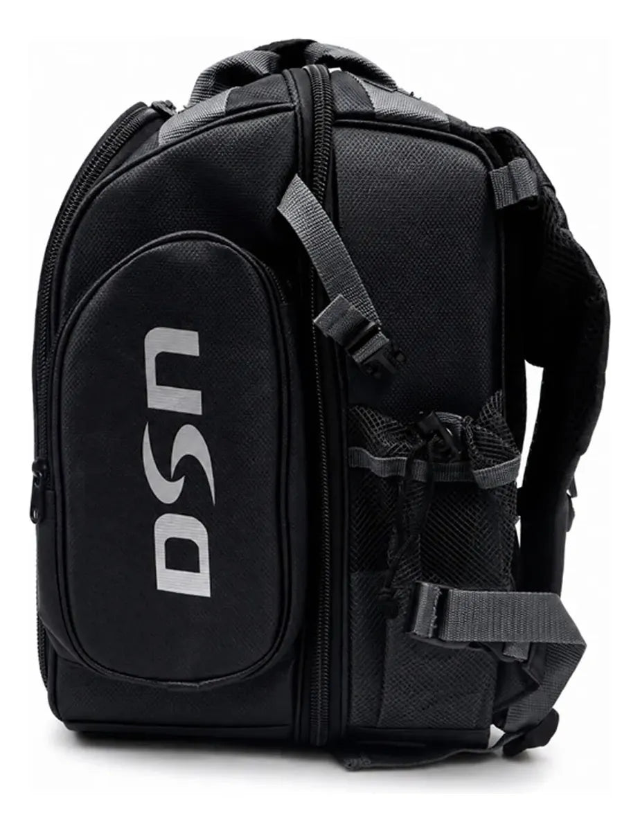 Mochila De Pesca Reforçada Daisen 3 Estojos P/ Iscas - Preta