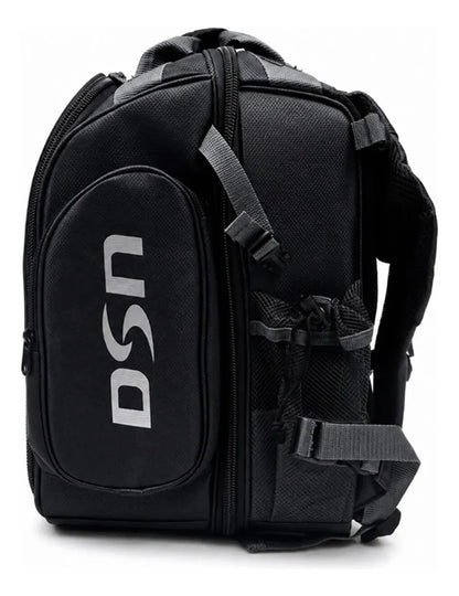 Mochila De Pesca Reforçada Daisen 3 Estojos P/ Iscas - Preta