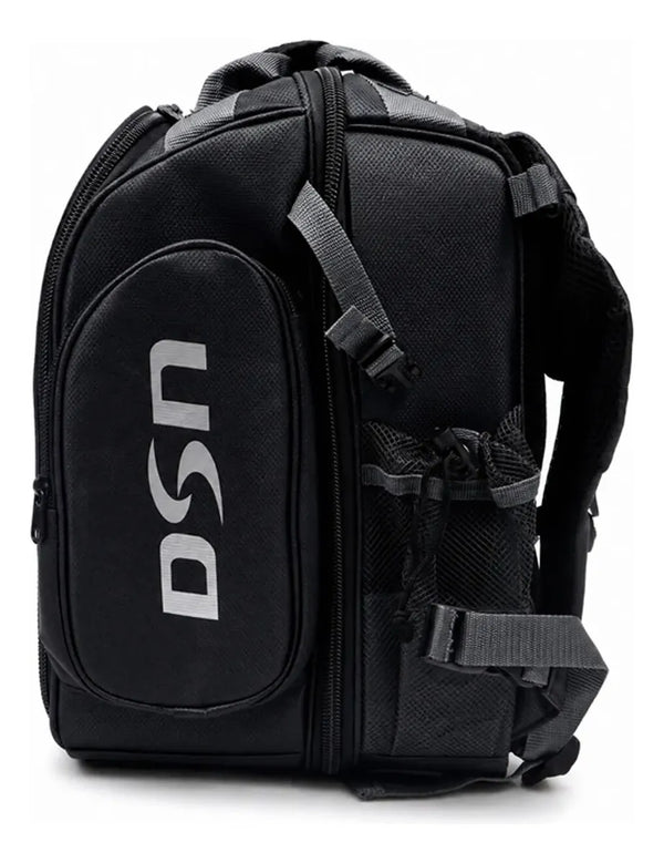 Mochila De Pesca Reforçada Daisen 3 Estojos P/ Iscas - Preta