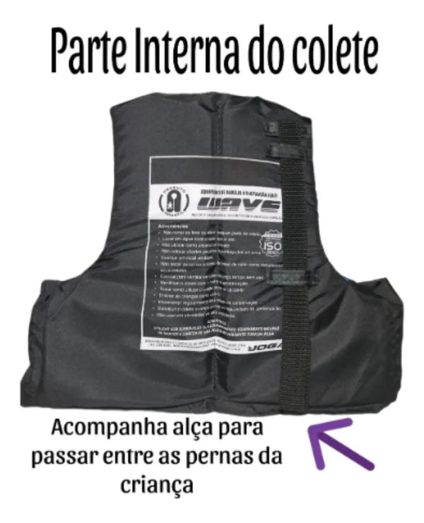Colete Salva vidas Jogá Wave Rosa Infantil