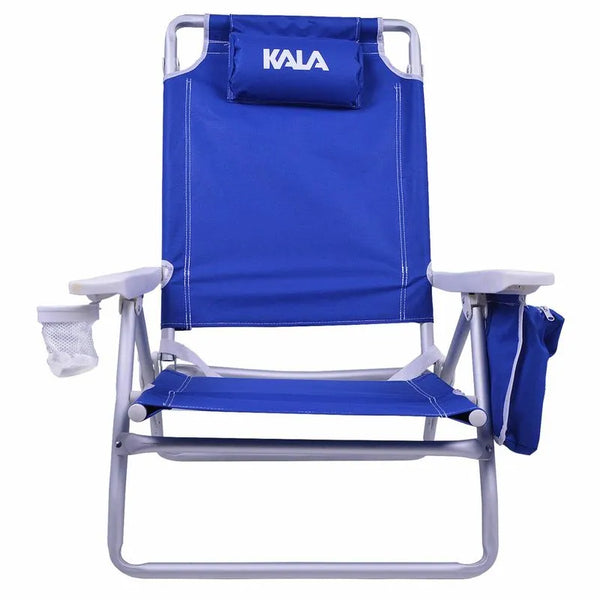Cadeira de Praia Reclinável com Bolsa Térmica Azul Kala - Pescaria Marca Grife da Pesca - Foto 1 | Grife da Pesca
