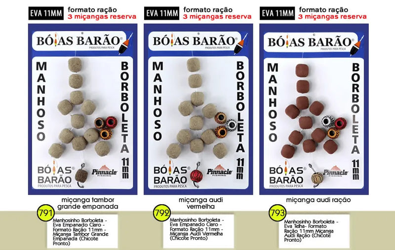 Manhosinho 11MM Borboleta Barão - Pescaria Marca Grife da Pesca - Foto 1 | Grife da Pesca