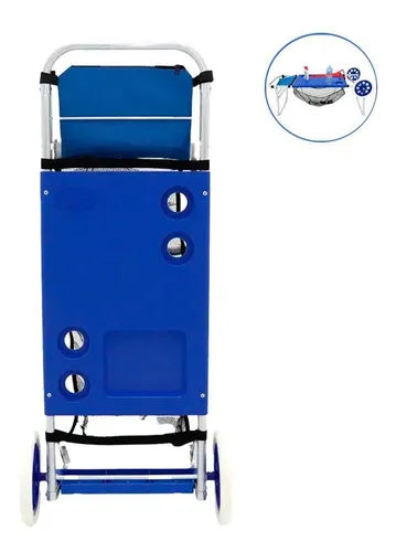 Carrinho Mesa De Praia Em Alumínio Azul - Pescaria Marca Grife da Pesca - Foto 2 | Grife da Pesca