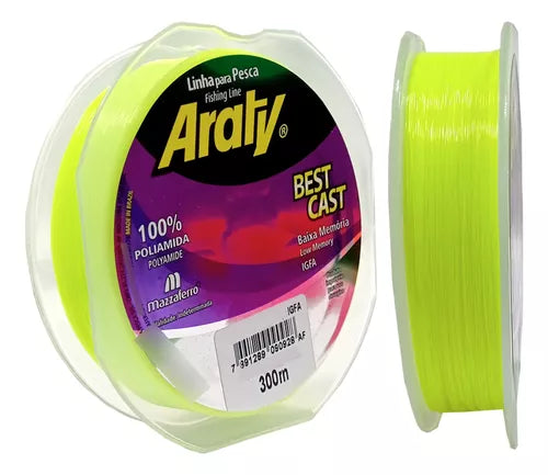 Linha Araty Best Cast Amarela 300m - Pescaria Marca Grife da Pesca - Foto 1 | Grife da Pesca