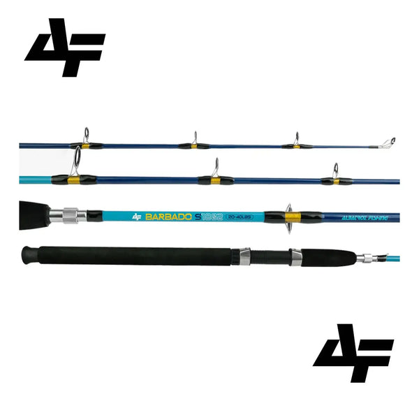 Vara Fibra De Vidro Maciço 2pts De Molinete Barbado 20-40lb