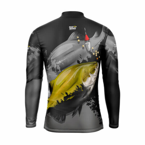 Camisa Mar Negro Masculina Tambaqui - Pescaria Marca Grife da Pesca - Foto 1 | Grife da Pesca