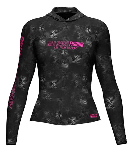 Camiseta Mar Negro X Protection Sublimada Black Feminina - Pescaria Marca Grife da Pesca - Foto 1 | Grife da Pesca