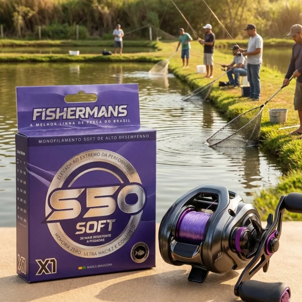 Linha De Pesca Fishermans Monofilamento S50 X1 Soft 300mts - Pescaria Marca Grife da Pesca - Foto 7 | Grife da Pesca