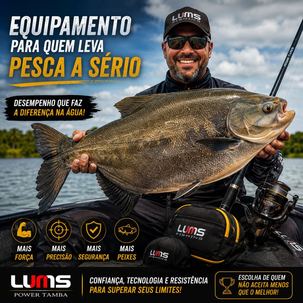 Vara Lumis Power Tamba P/Molinete 2 Partes