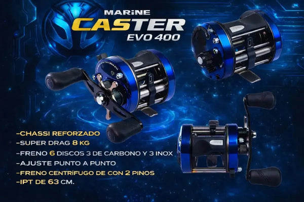 Carretilha Marine Sports Caster Evo 400 - Pescaria Marca Grife da Pesca - Foto 6 | Grife da Pesca