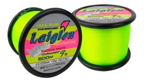 Linha Laiglon 600m verde fluorescente - Pescaria Marca Grife da Pesca - Foto 3 | Grife da Pesca