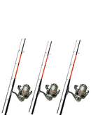 Conjunto Com 3 Varas Manjuba De 2,40 Metros+ 3 Molinetes MP50 Albatroz de 3 Rolamentos com Linha - Pescaria Marca Grife da Pesca - Foto 2 | Grife da Pesca
