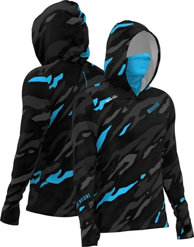 Camiseta Mar Negro Masculina X Protection 360 Camo Blue - Pescaria Marca Grife da Pesca - Foto 1 | Grife da Pesca