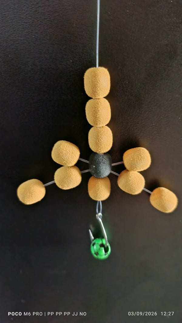 Manhoso Borboleta 10 mm Nego Fishing