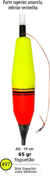 Bóias barão Foguetão p/ lum. 65 g - Pescaria Marca Grife da Pesca - Foto 3 | Grife da Pesca