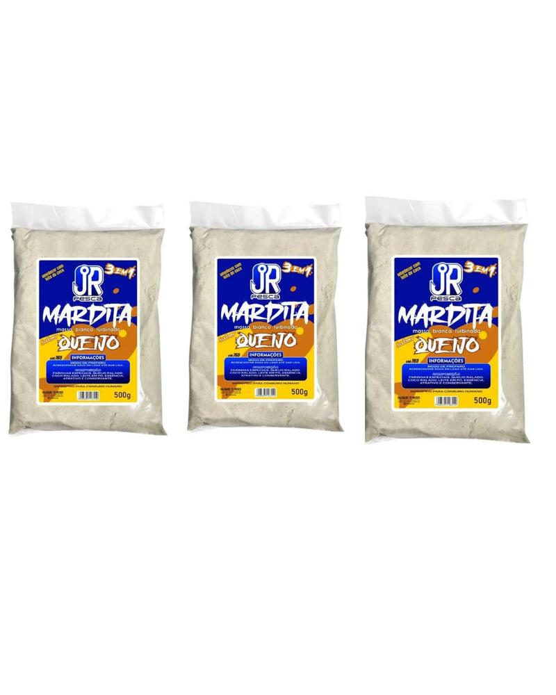 Kit com 3 Massas JR Mardita Sabor Queijo - Pescaria Marca Grife da Pesca - Foto 1 | Grife da Pesca