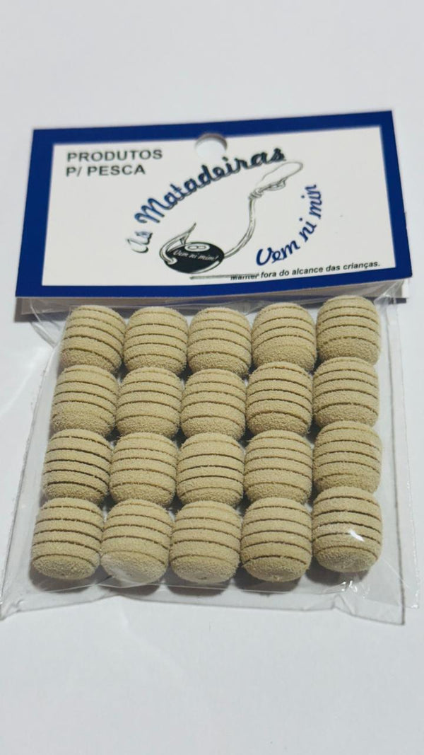 Eva As Matadeiras Formato Ração Riscadinho 10mm - Pescaria Marca Grife da Pesca - Foto 4 | Grife da Pesca