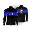 CAMISA DE PESCA – LMS RODS AZUL E PRETO - Pescaria Marca Grife da Pesca - Foto 6 | Grife da Pesca