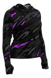 Camiseta Mar Negro X Protection Sublimada Camo Violeta Feminina - Pescaria Marca Grife da Pesca - Foto 2 | Grife da Pesca