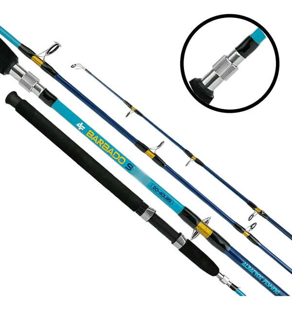 Vara Fibra De Vidro Maciço 2pts De Molinete Barbado 20-40lb