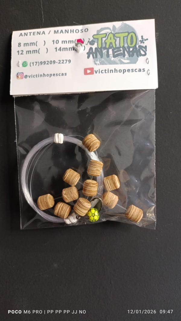 Manhosinho Borboleta Tato Antenas Victinho Pesca Cortadinho 8mm - Pescaria Marca Grife da Pesca - Foto 4 | Grife da Pesca