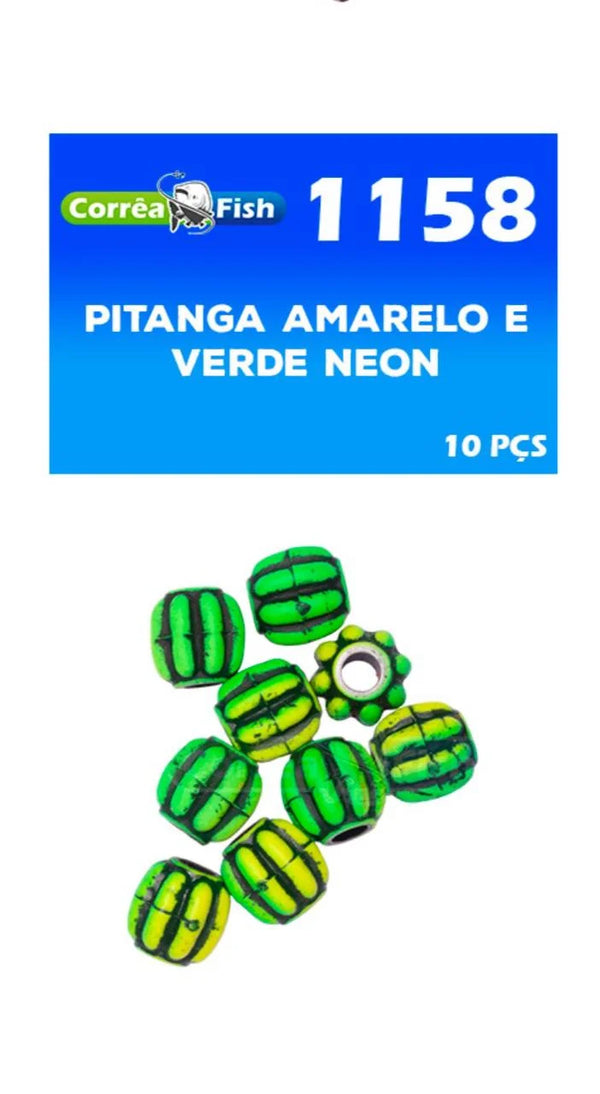 Kit com 10 Pacotes de Miçangas Pitanga - Pescaria Marca Grife da Pesca - Foto 2 | Grife da Pesca