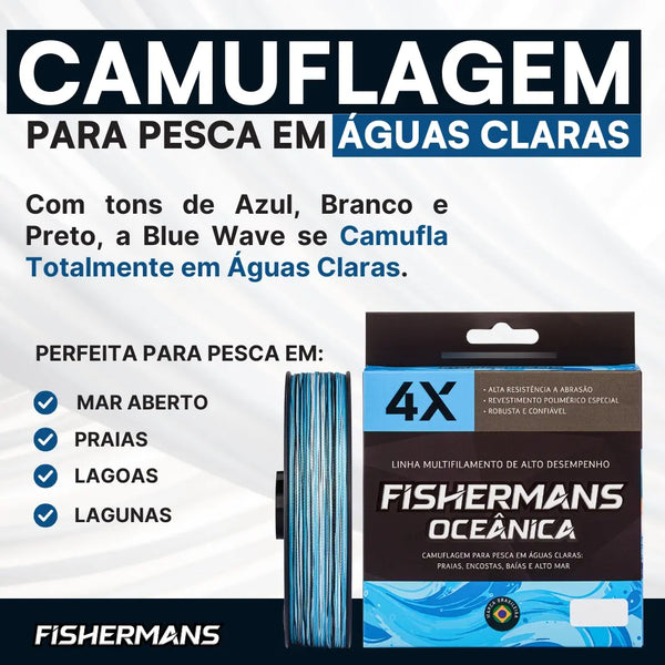 Linha Fishermans Oceanica 4x 300 mtrs