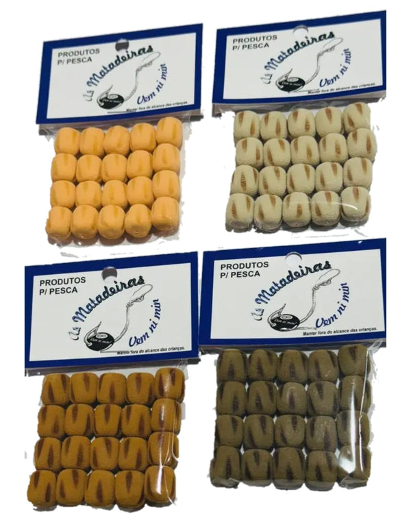 Kit com 4 Pacotes de EVA Queimadinho 12 MM As Matadeiras - Pescaria Marca Grife da Pesca - Foto 1 | Grife da Pesca