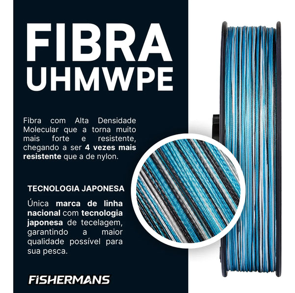Linha Multifilamento Fishermans Ocêanica 8x 300 Mtrs - Pescaria Marca Grife da Pesca - Foto 2 | Grife da Pesca