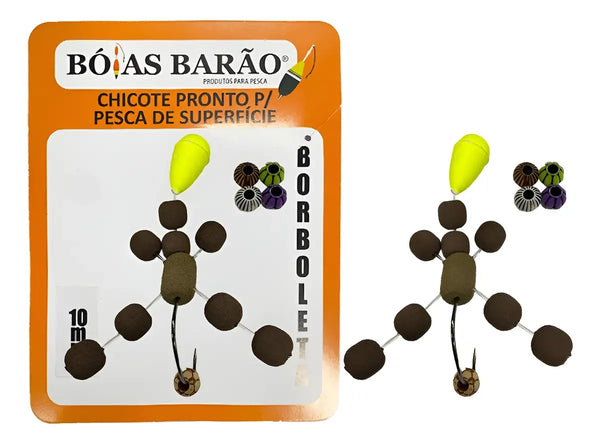 Chicote Pronto Anteninha borboleta 10MM - Pescaria Marca Grife da Pesca - Foto 3 | Grife da Pesca