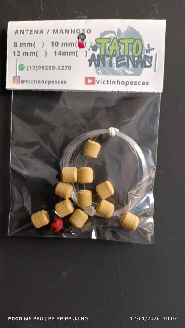 Manhosinho Borboleta Tato Antenas Victinho Pesca Cortadinho 10mm - Pescaria Marca Grife da Pesca - Foto 6 | Grife da Pesca